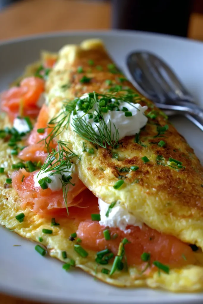 Easter Smoked Salmon Omelet | High Protein Brunch Recipe