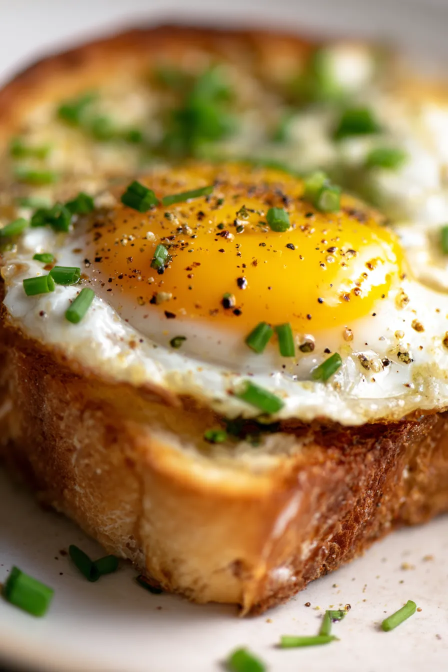 Easy Egg and Cheese Toasts-garnish-chives