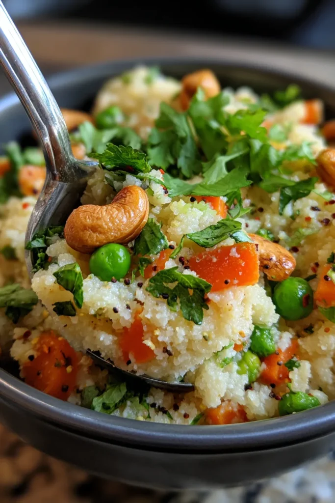 Easy Rava Upma Recipe: High Protein Indian Breakfast