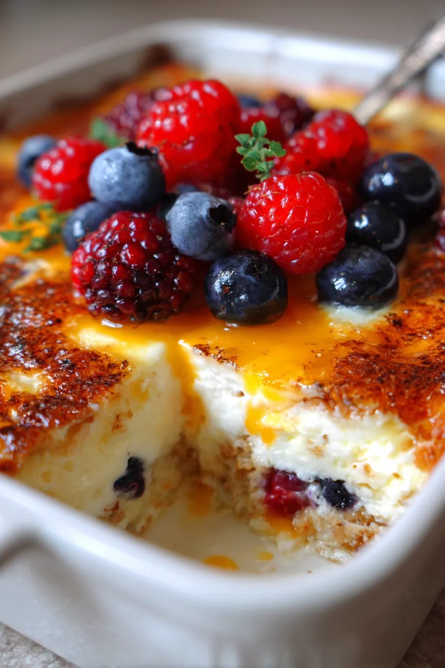 Greek yogurt bowl-breakfast casserole-ingredients-flat lay