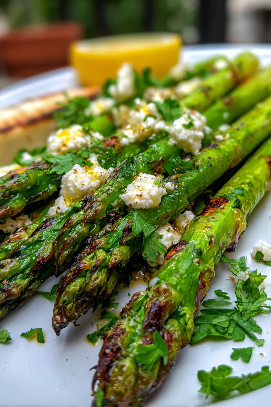 Grilled Asparagus-closeup-texture