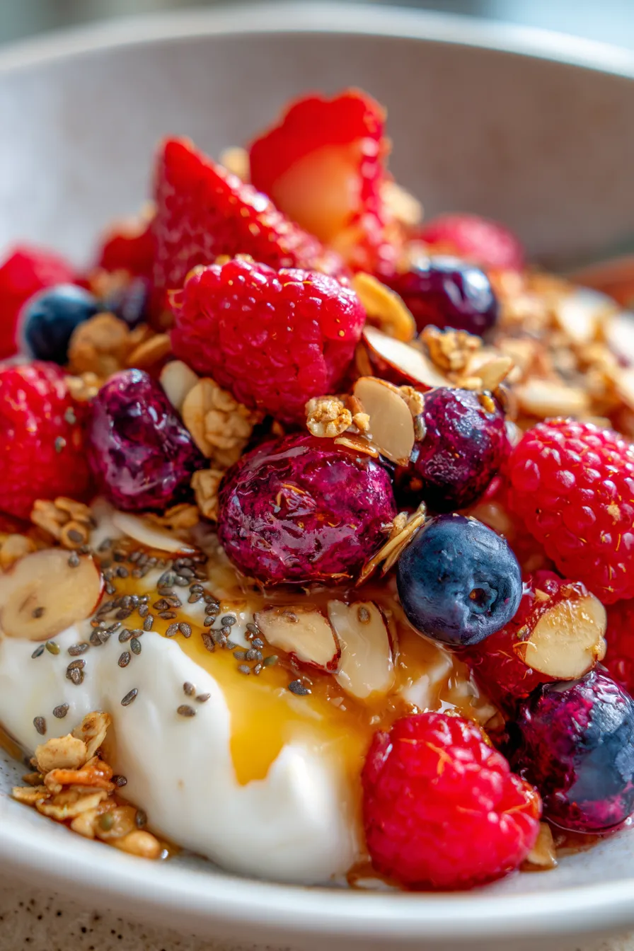 Healthy Breakfast Bowl-ingredients-closeup