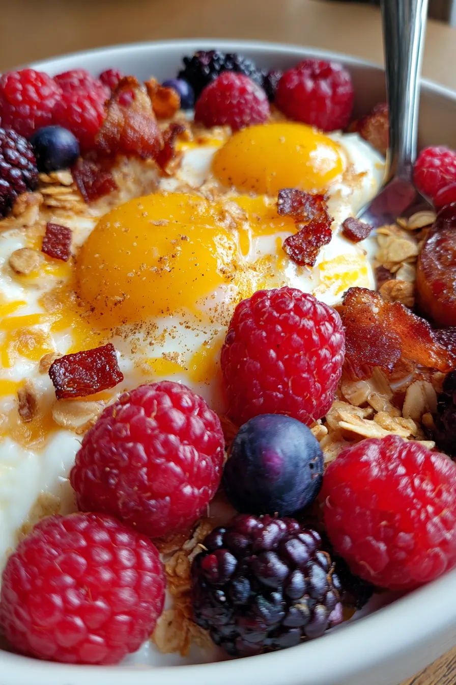 Hearty Breakfast Casserole-golden brown-eggs-cheese-slice