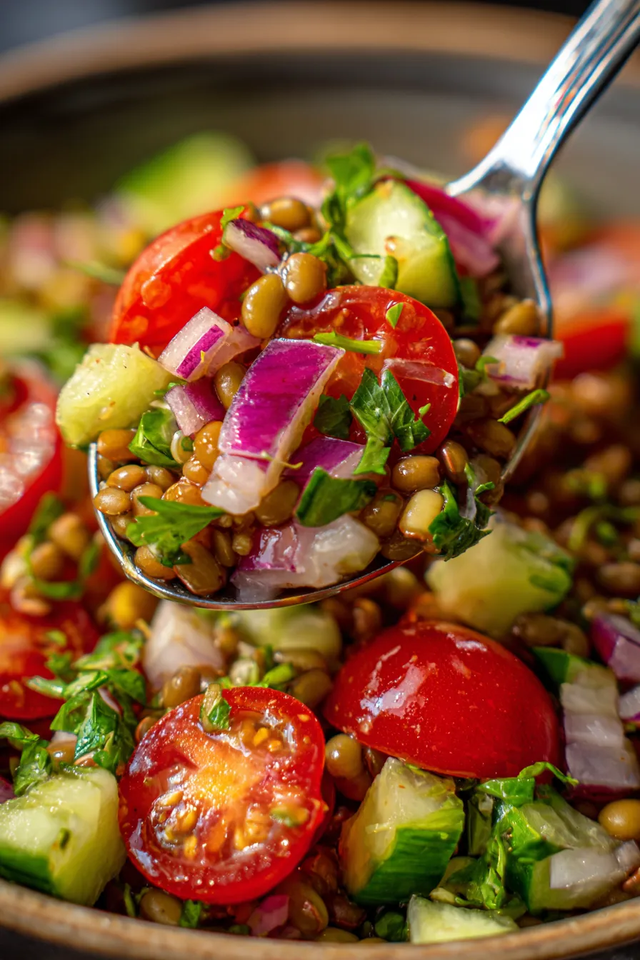 High Protein Breakfast Moong Salad in a bowl