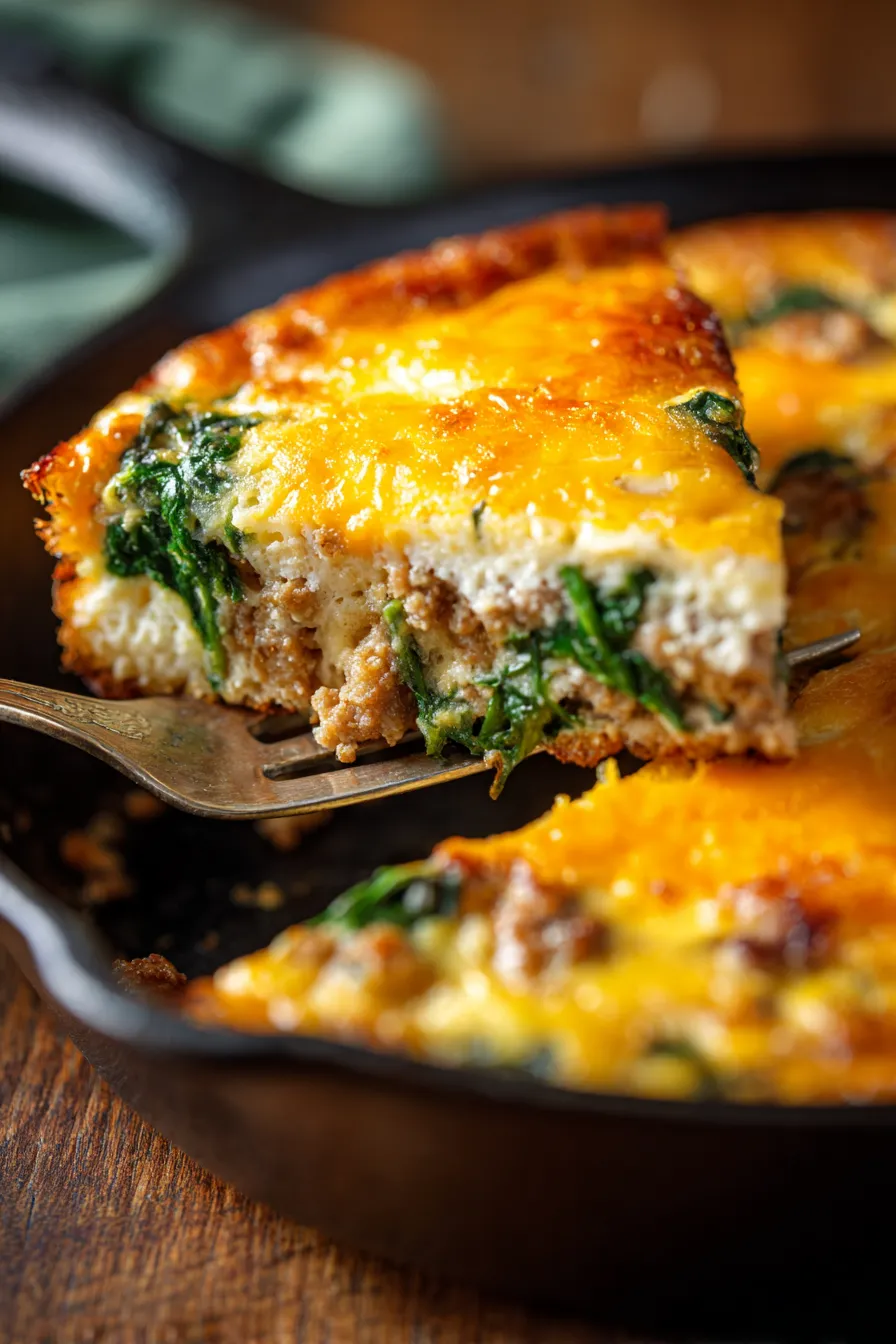 High Protein Easter Brunch Bake-golden-crust