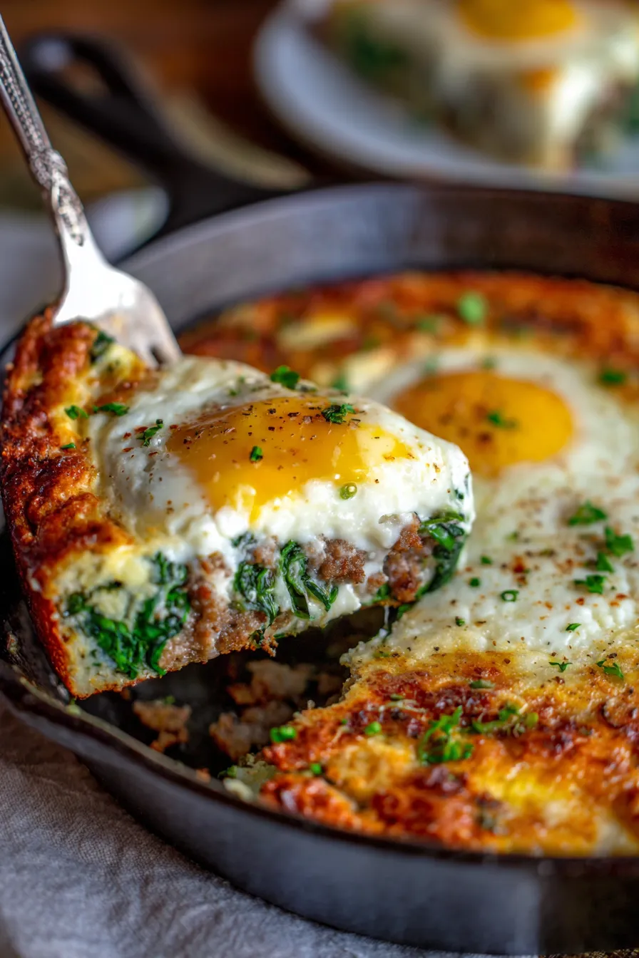 High Protein Easter Brunch Bake-texture-closeup