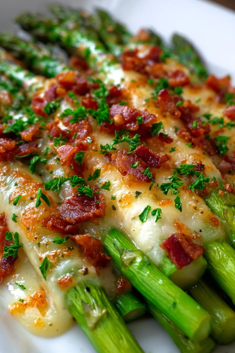 Holiday Side Dish: Cheesy Baked Asparagus with Bacon-ingredients-raw