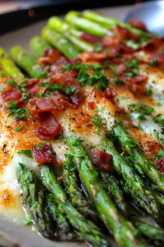 Cheesy Baked Asparagus with Bacon: The Ultimate Holiday Side