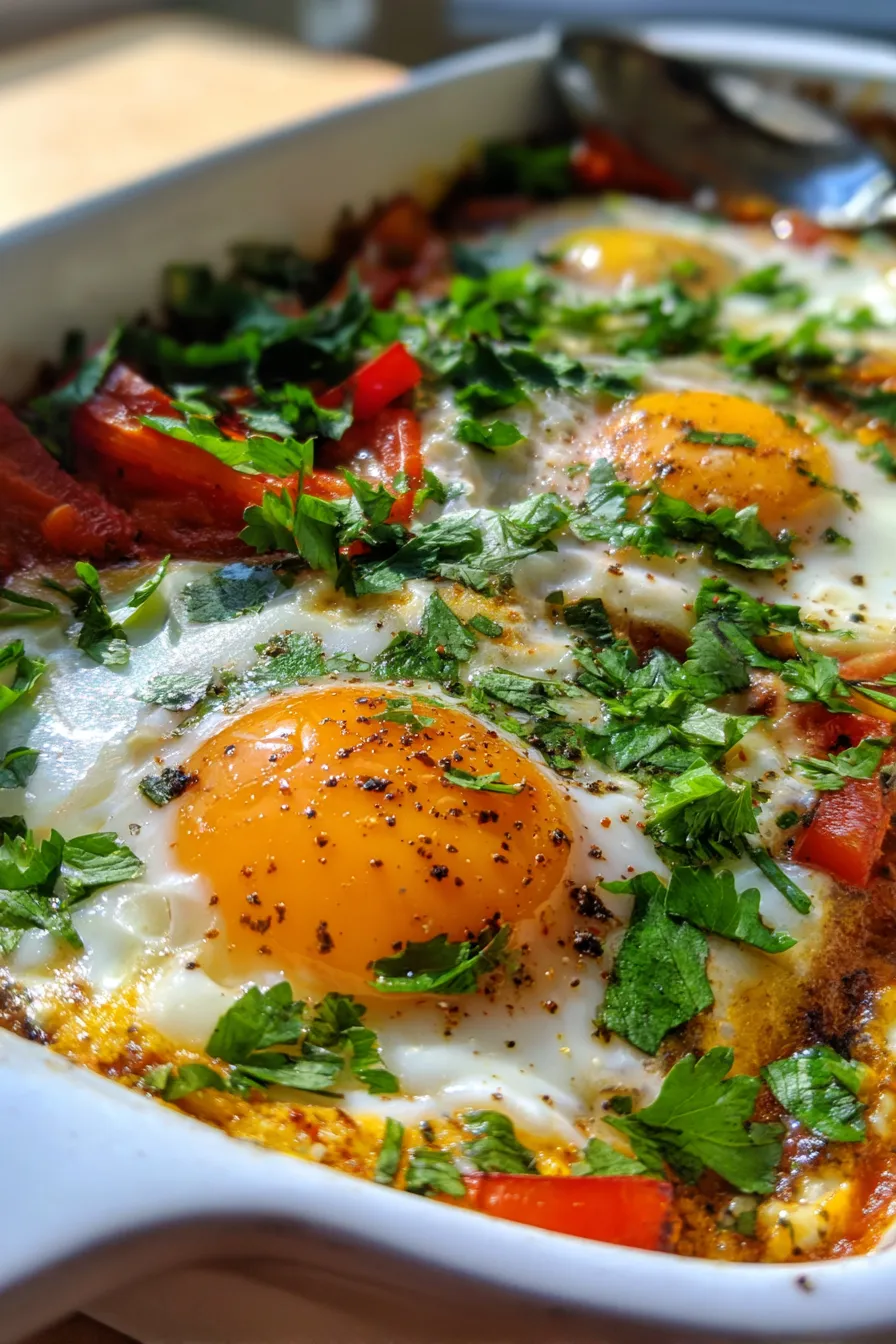 Indian egg bake-slice-closeup