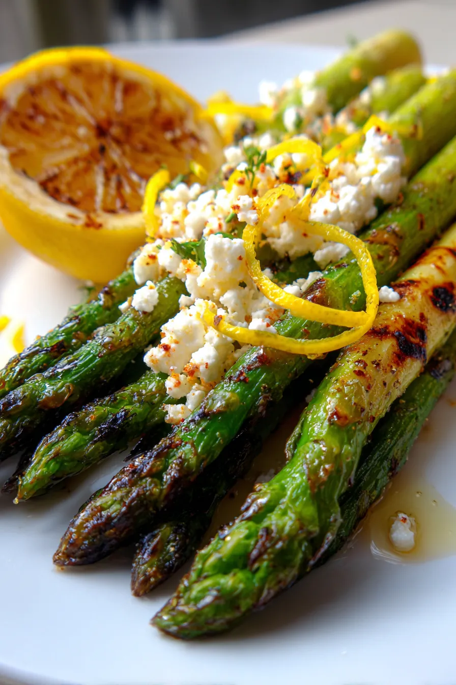 Lemon and Feta Grilled Asparagus-ingredients-raw