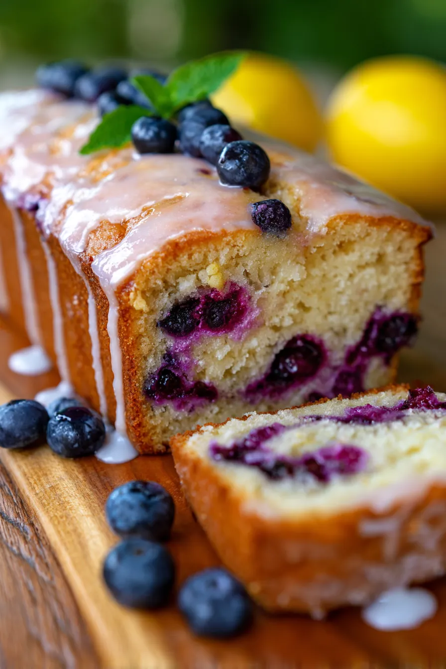 Lemon Blueberry Yogurt Loaf-texture-crumb