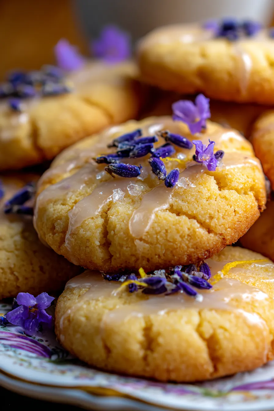 Lemon Lavender Cookies-ingredients-flatlay