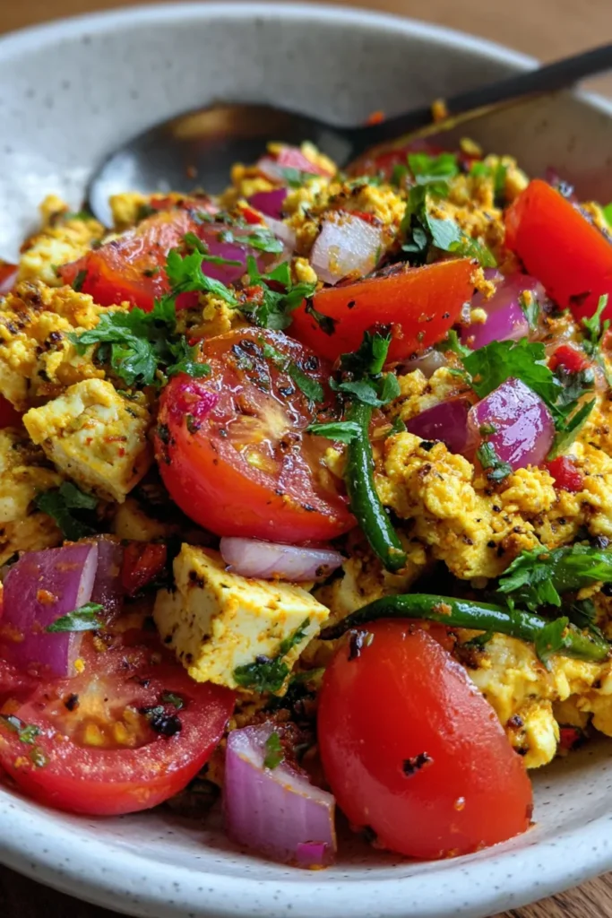 Masala Paneer Scramble: Easy Indian Breakfast Recipe