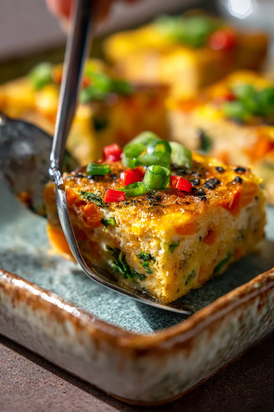 Meal Prep Mix Veg Chilla Indian Recipes | Breakfast Casserole-cut-slice