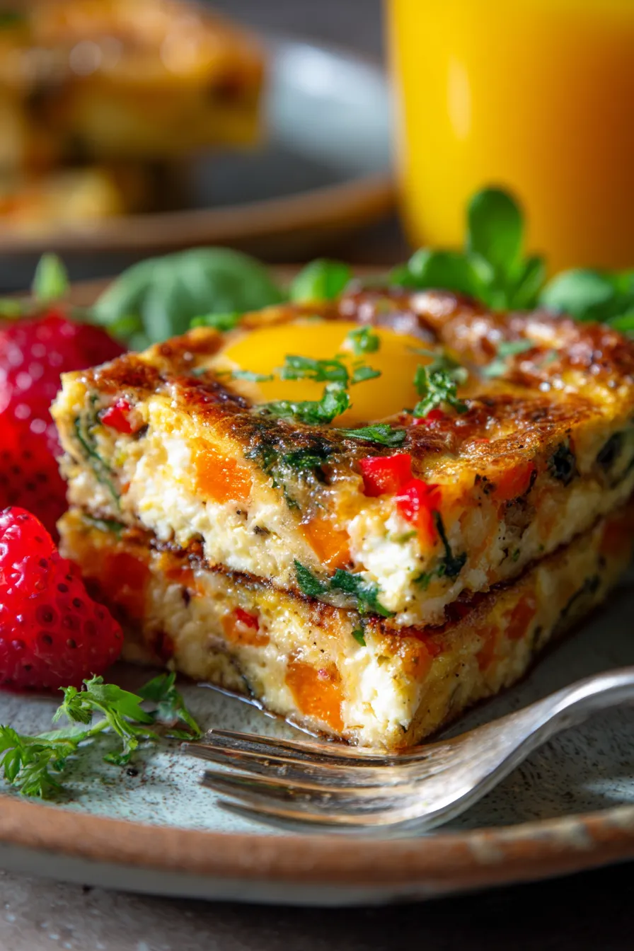 Meal Prep Mix Veg Chilla Indian Recipes | Breakfast Casserole-plated-breakfast