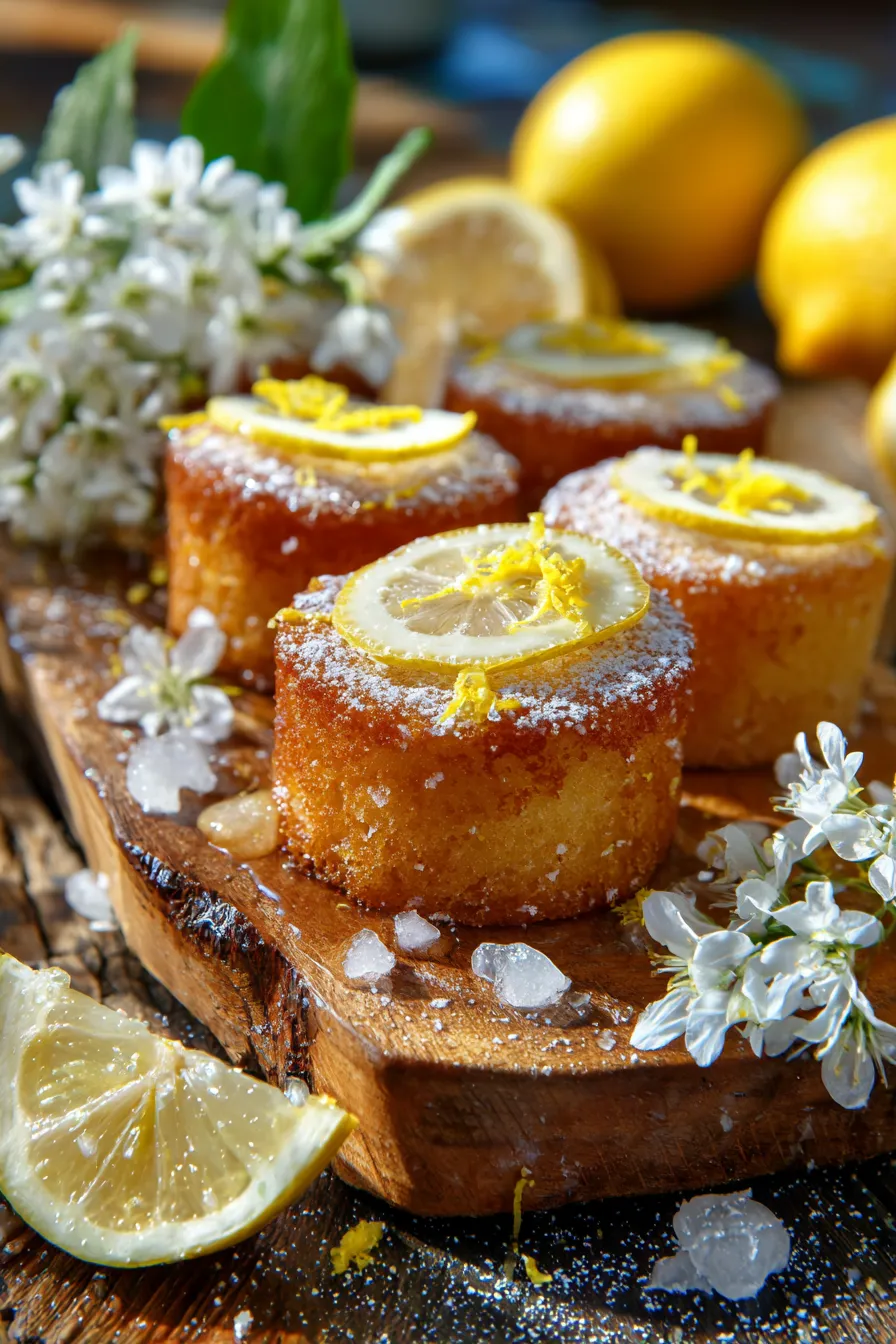 Mini Lemon Cakes with Lemon Glaze-ingredients-preparation