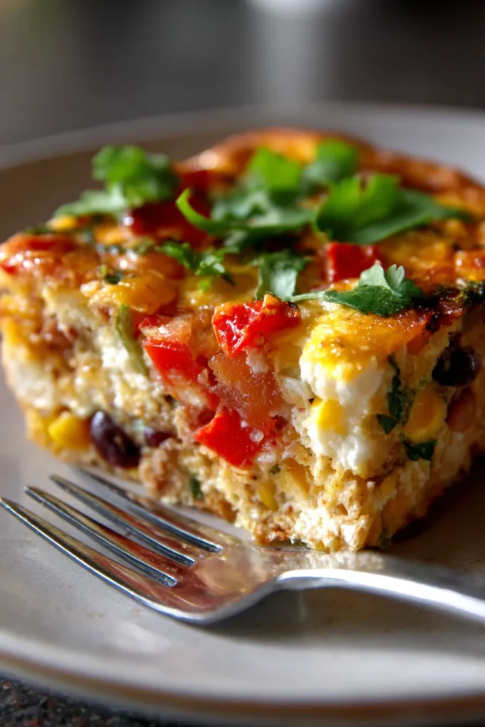 One-Pan Southwest Egg Bake | High-Protein Breakfast Recipe