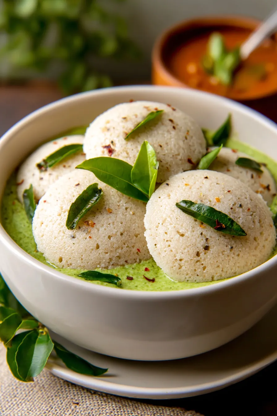 One-Pot Ragi Idli Indian Recipes | Healthy Breakfast-texture-closeup