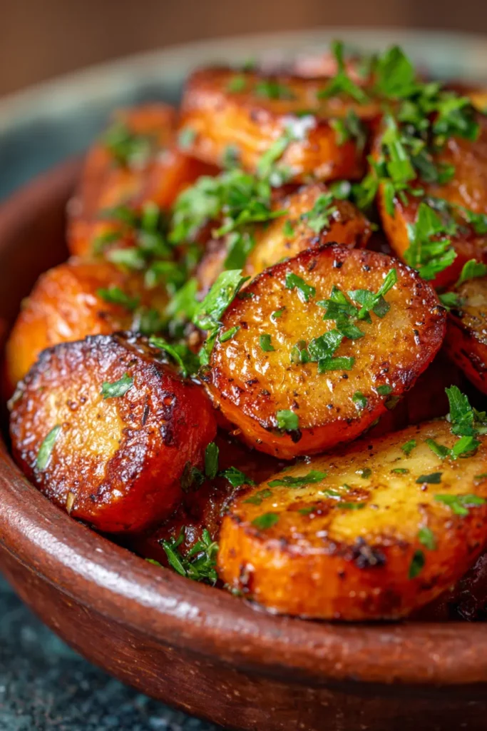 Best Honey Garlic Butter Roasted Carrots | Easy Side Dish