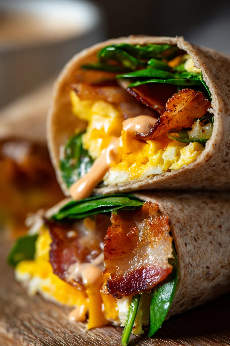 Quick Turkey Bacon Wrap | Healthy Breakfast-ingredients