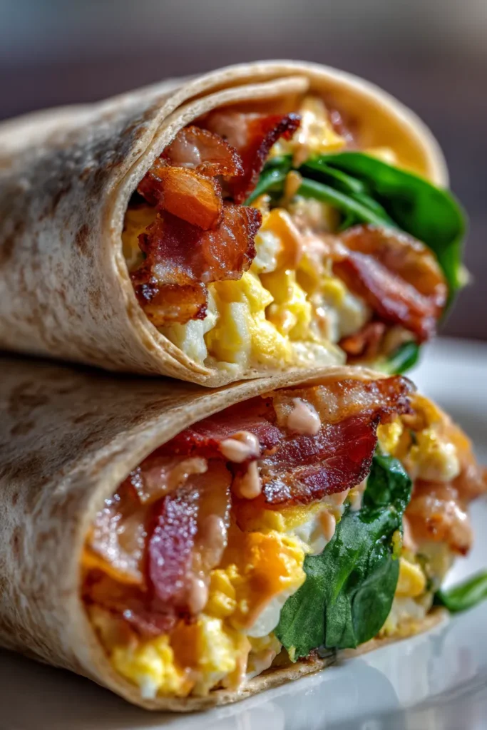 Quick Turkey Bacon Wrap: Your Go-To Healthy Breakfast!