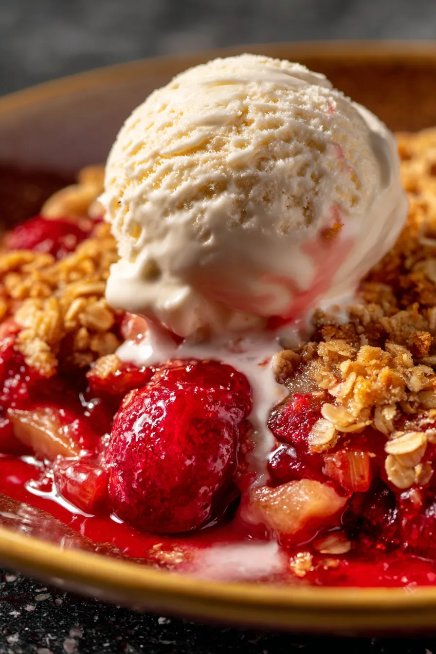 Rhubarb Crisp-ingredients-overhead