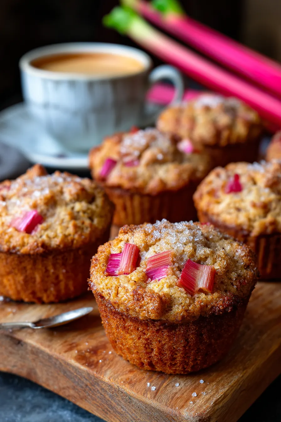 Rhubarb Muffins-fresh-rhubarb-stalks