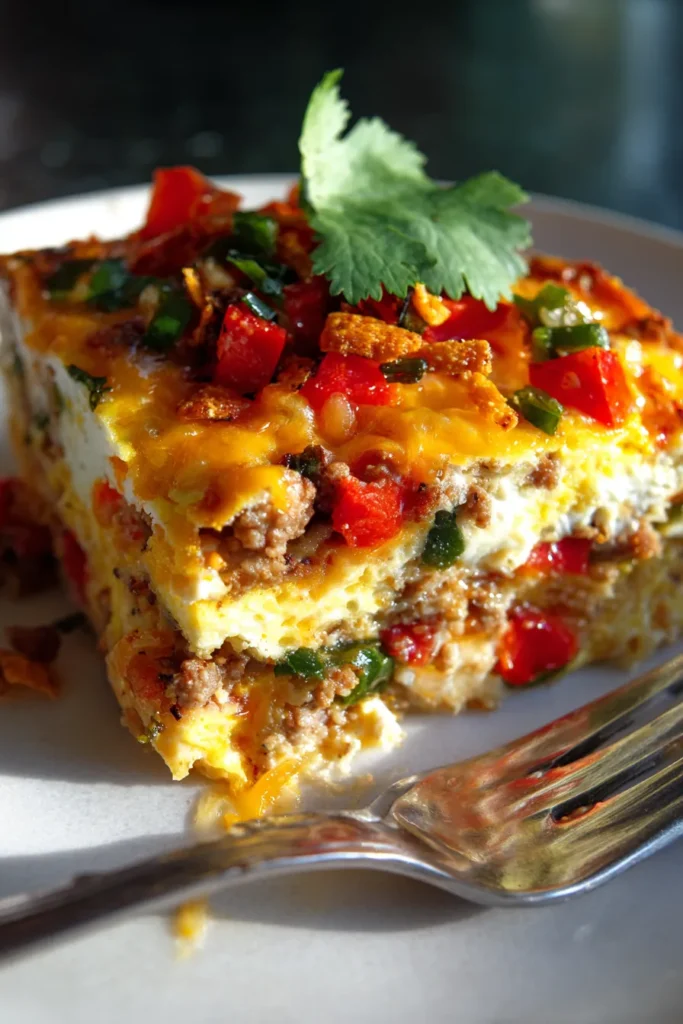 Savory Southwest Egg Bake: Easy Breakfast Casserole Recipe