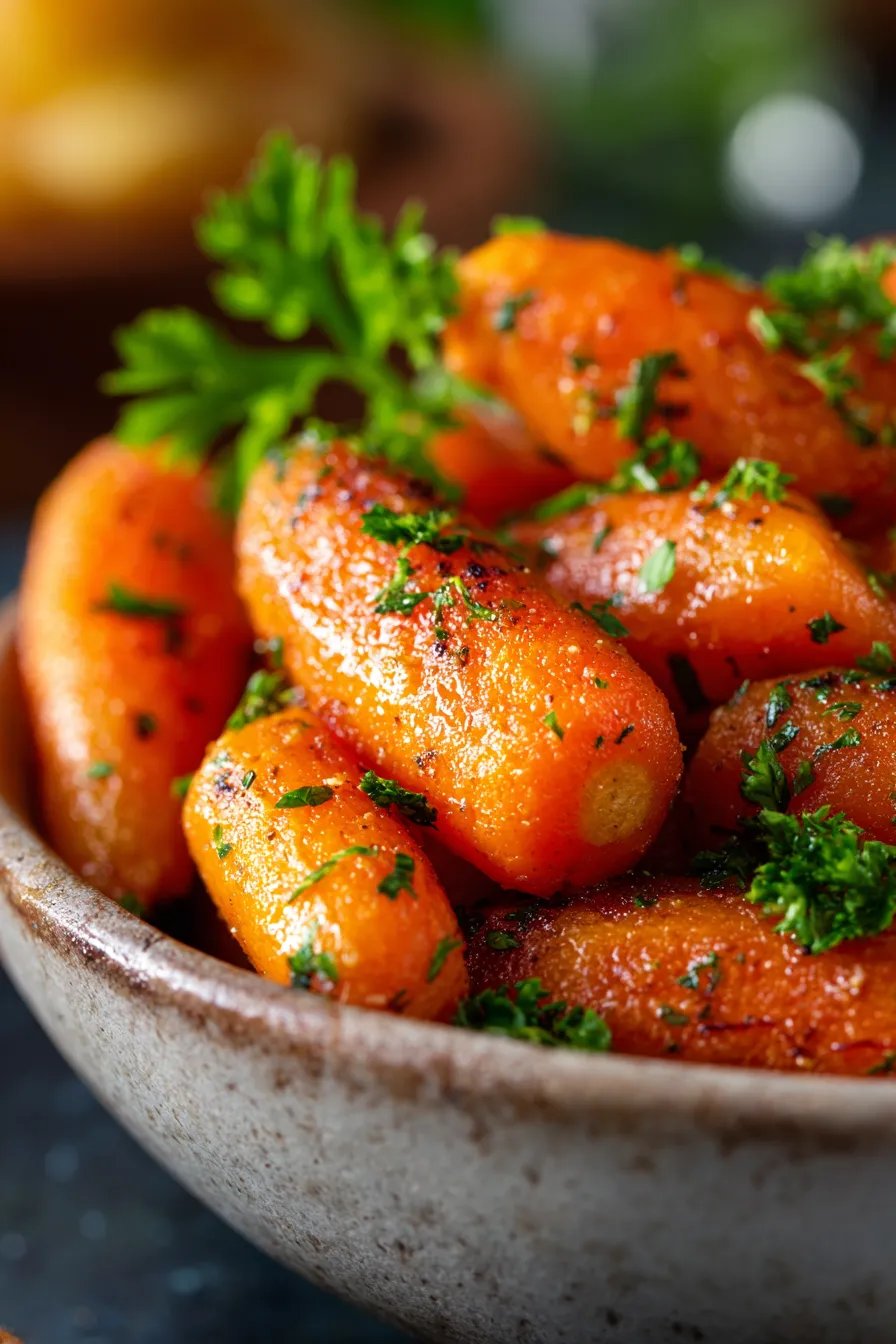 Slow Cooker Baby Carrots Recipe-serving-bowl