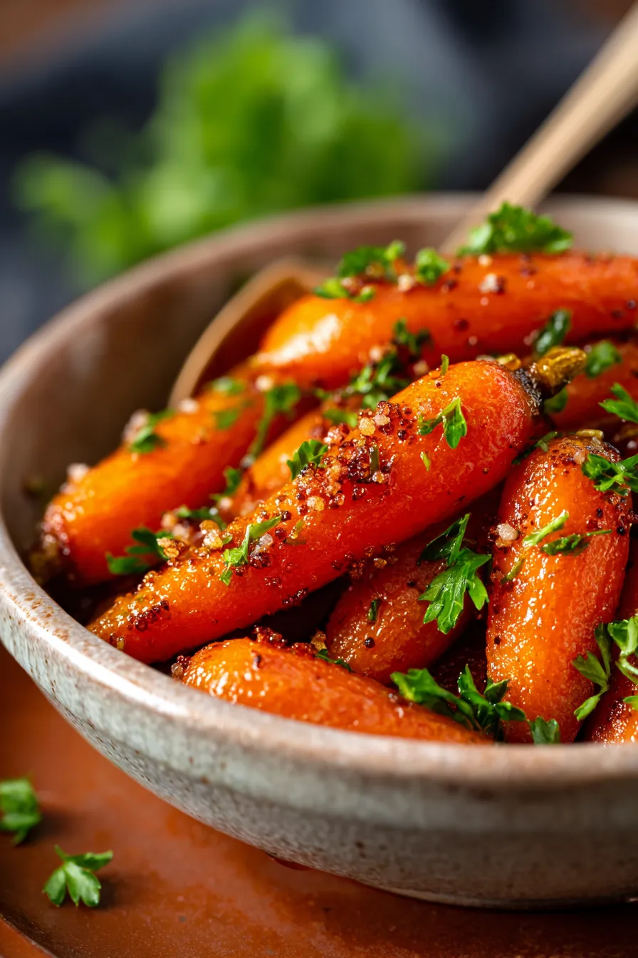 Slow Cooker Baby Carrots Recipe-texture-glaze
