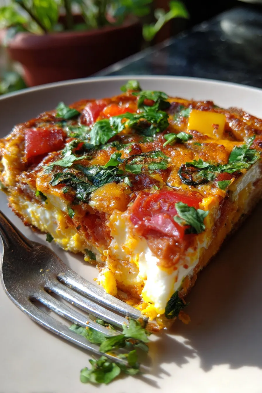 Spiced egg bake-texture-macro