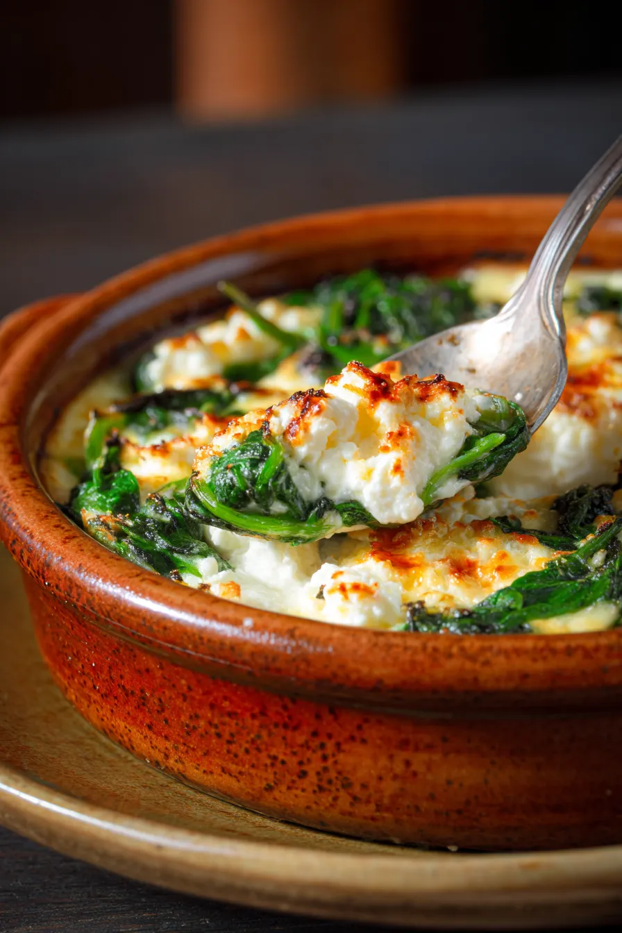 Spinach & Feta Egg White Bake | Breakfast Casserole-ingredients-vibrant greens