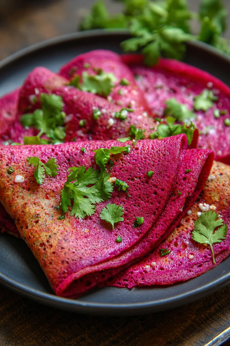 Spring Beetroot Dosa Indian Recipes | Breakfast Recipes Indian-crispy-texture