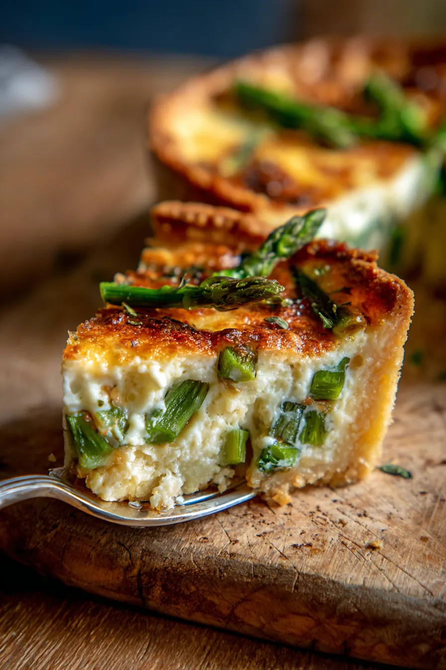 Sunday Asparagus & Gruyère Quiche-overhead-brunch table