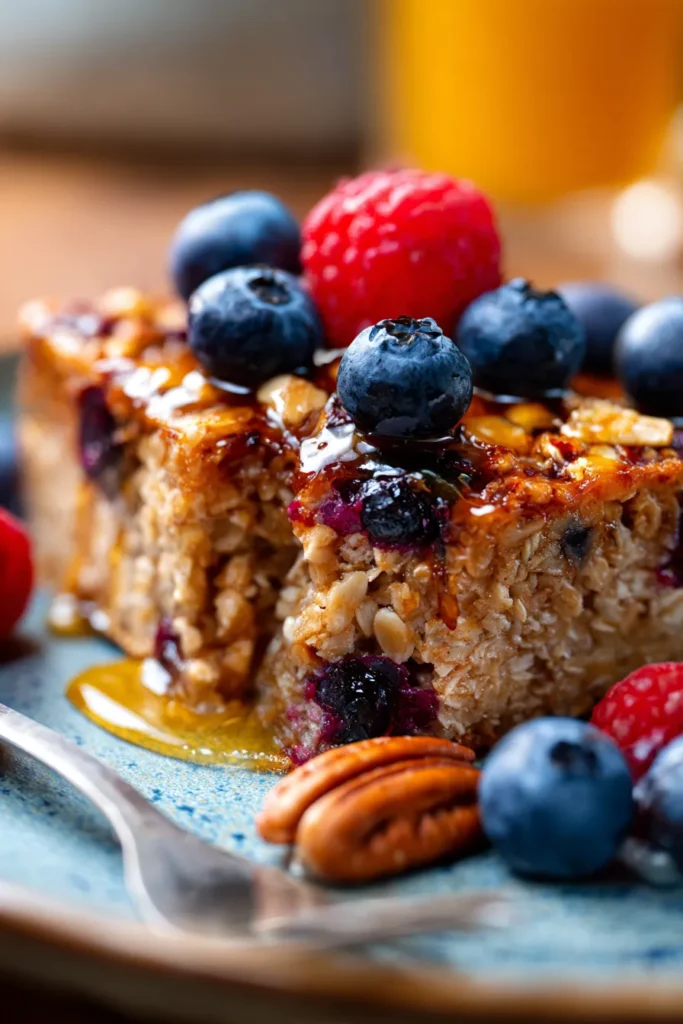 Sunday Baked Oatmeal Slices | Easy Make-Ahead Breakfast