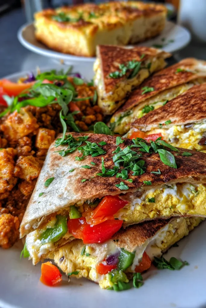 Ultimate Vegan Breakfast Quesadillas & Make-Ahead Casserole