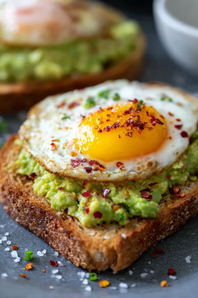 Fluffy 10-Minute Avocado Egg Toast | High Protein Breakfast