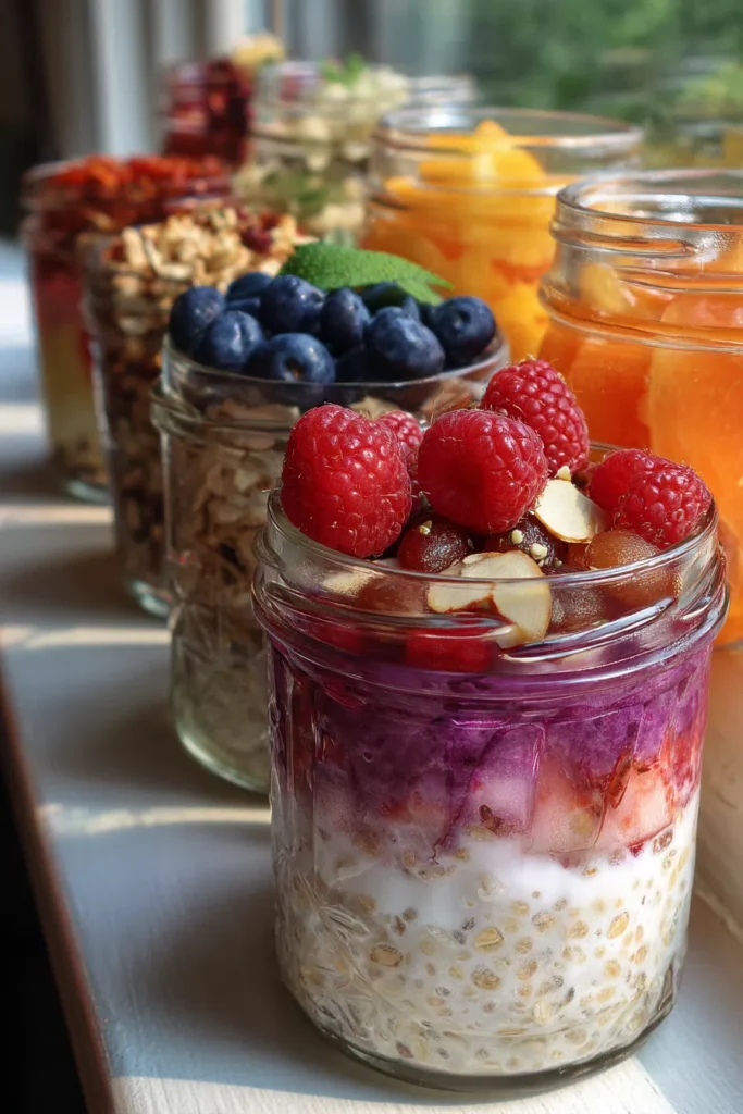 April Fresh Breakfast Jars | Healthy Breakfast