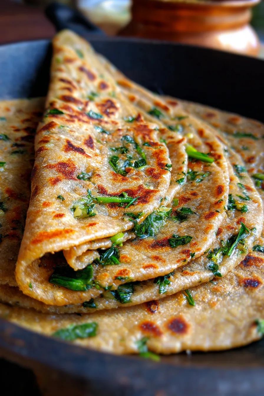 Authentic Methi Paratha Indian Recipes - Healthy Breakfast - ingredients bowl