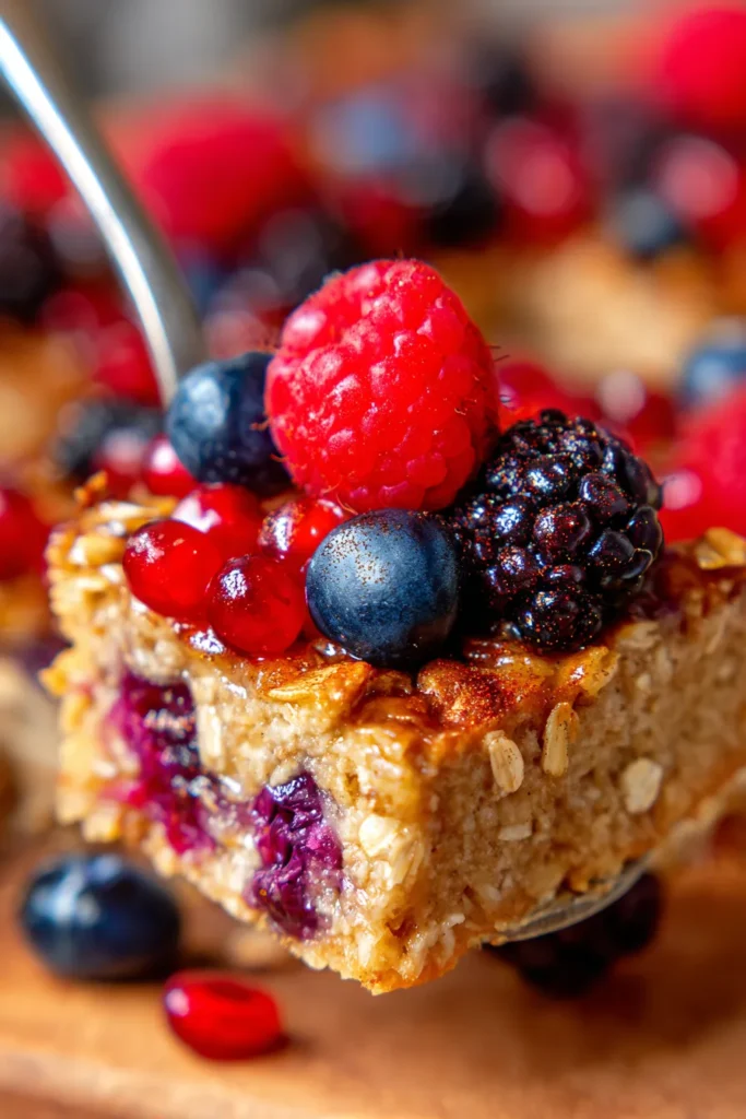 Nutrition-Packed Baked Oatmeal Slices | Easy Healthy Breakfast