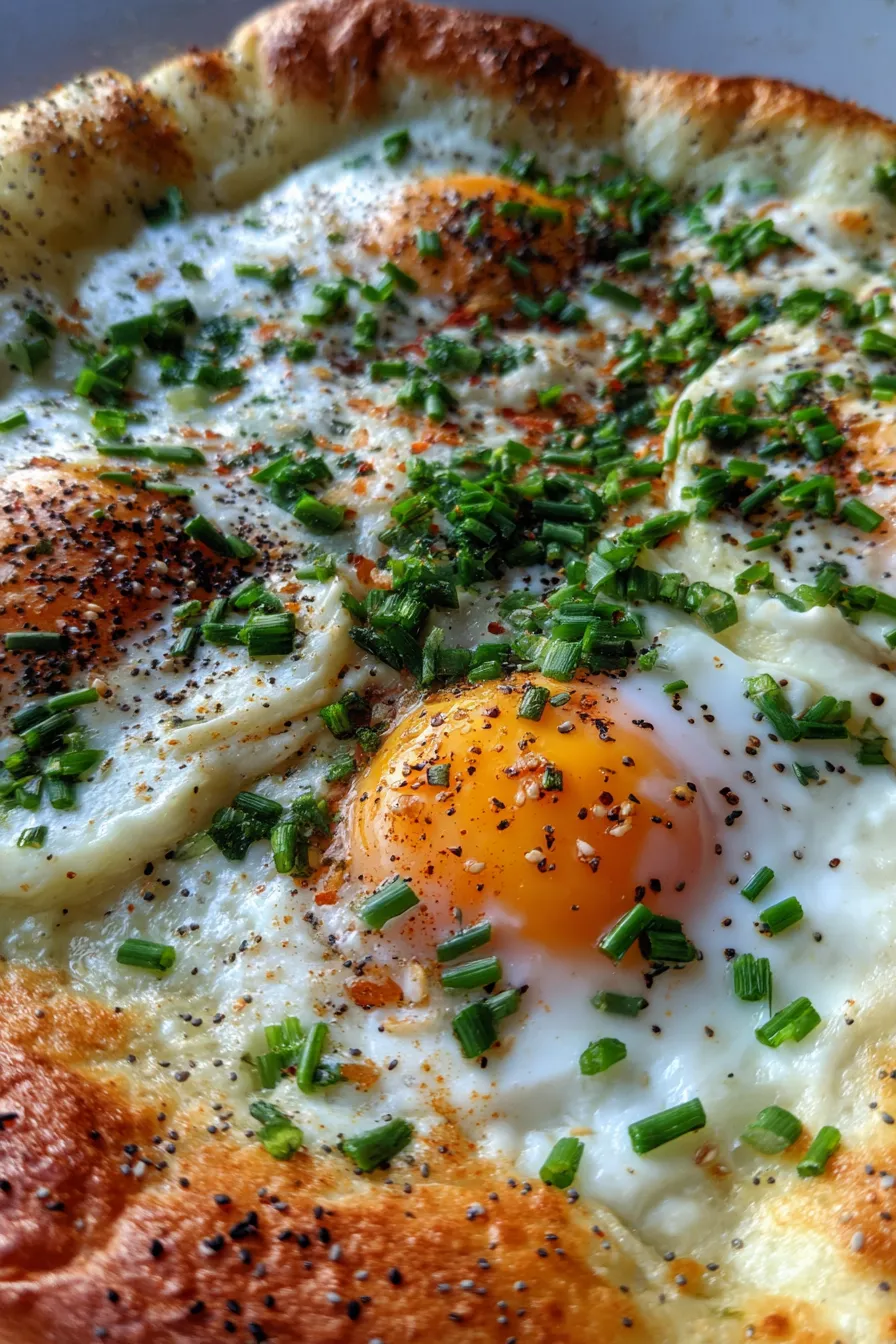 Breakfast casserole slice on plate