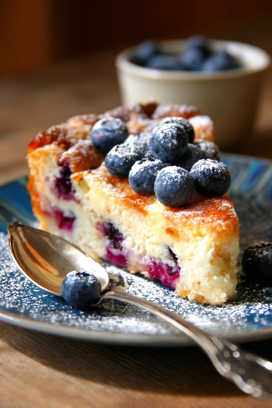 Delicious Blueberry Cream Cheese Bake | Breakfast Recipes Indian-warm-steam-serving