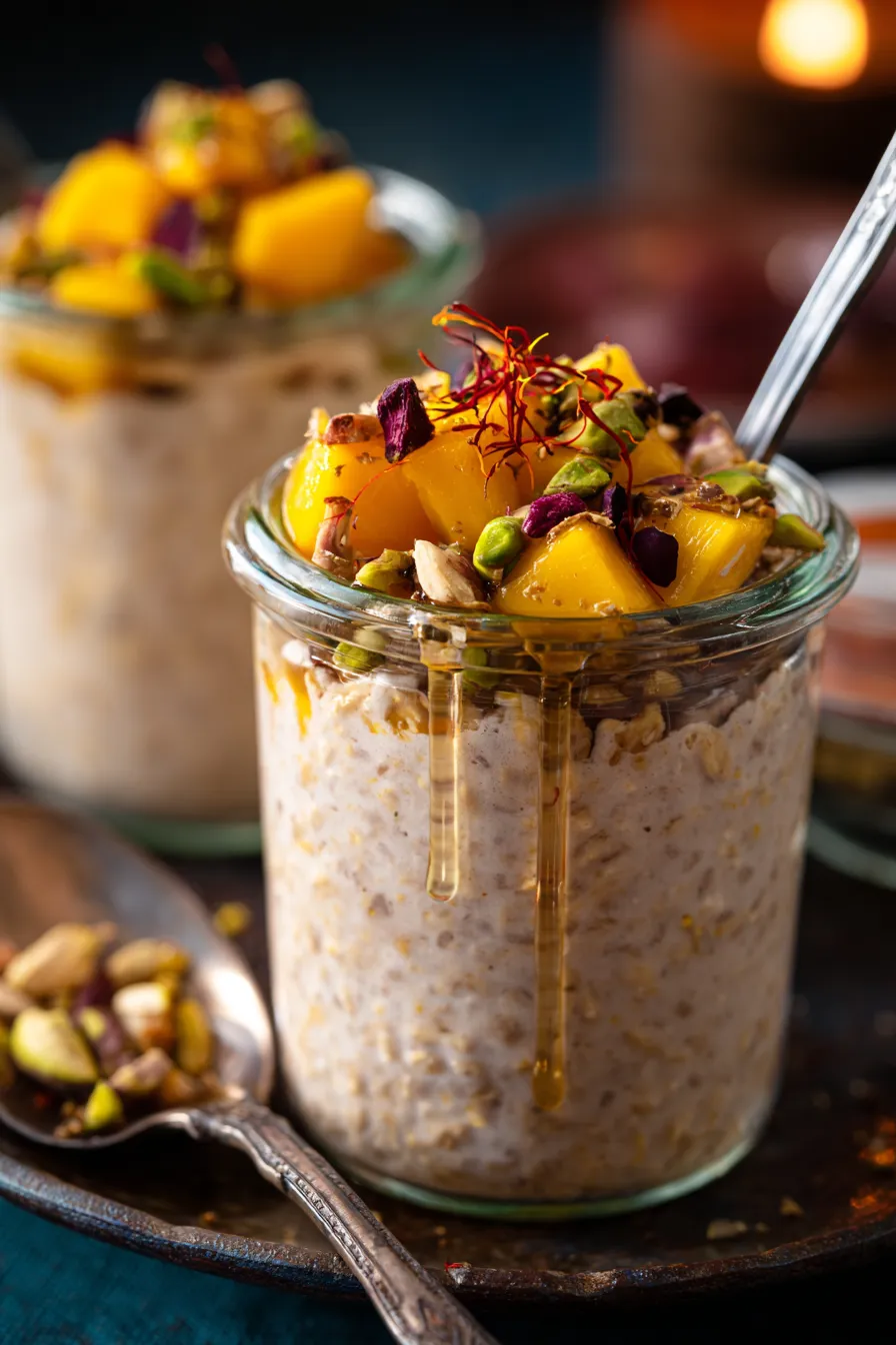 Easy Indian Style Oats Jars | Breakfast Casserole-ingredients-platter