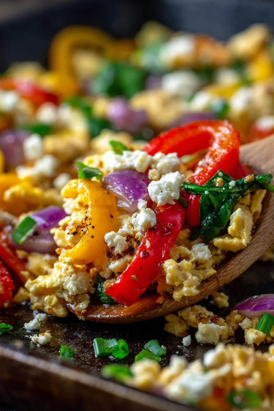 Easy Sheet Pan Breakfast-family meal-serving