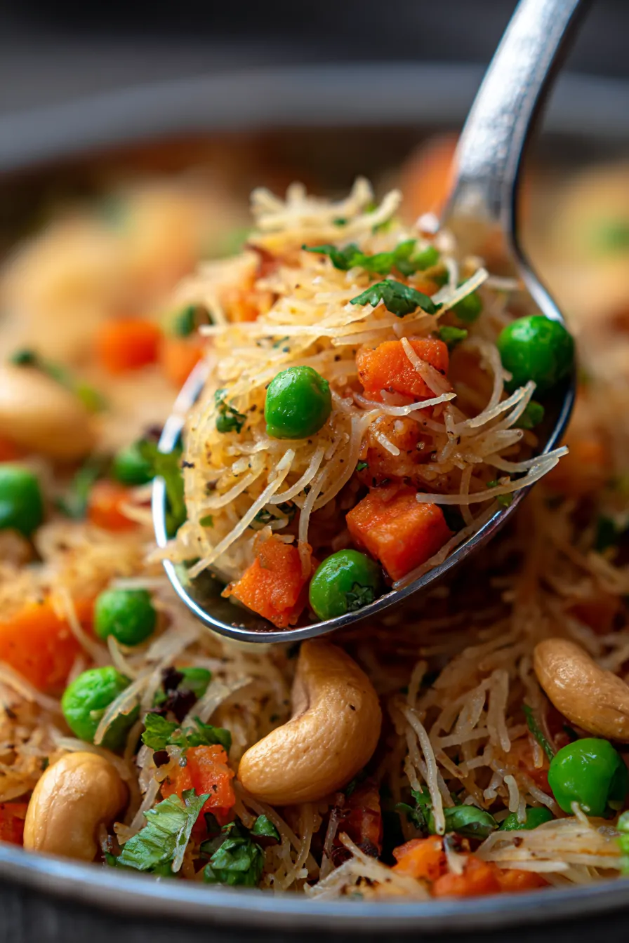 Energy-Boosting Semiya Upma serving bowl