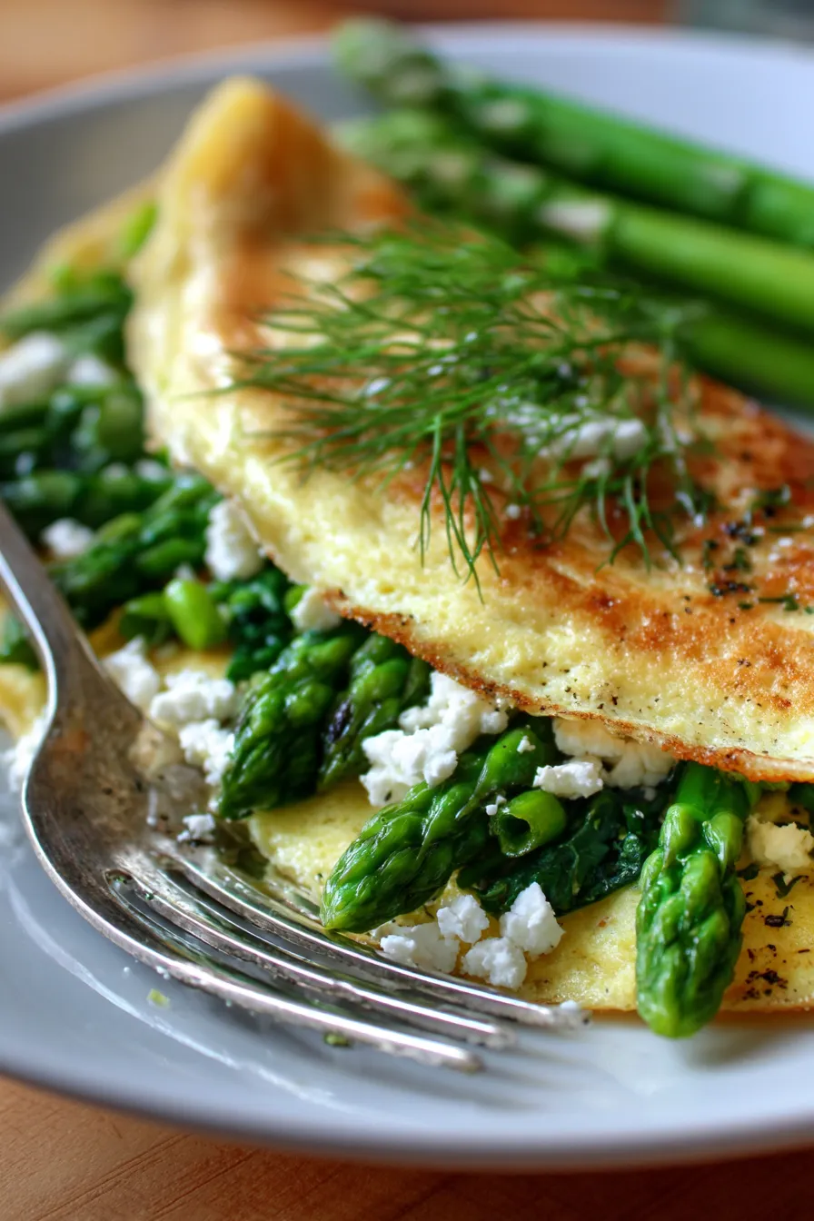 Green Omelet-fresh-herbs-garnish