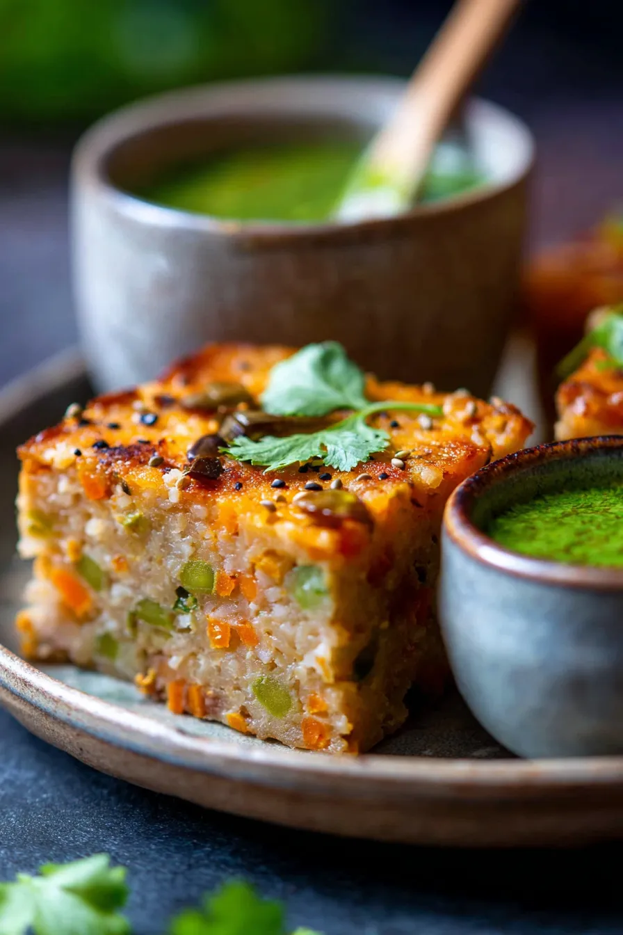 handvo ingredients vibrant colors