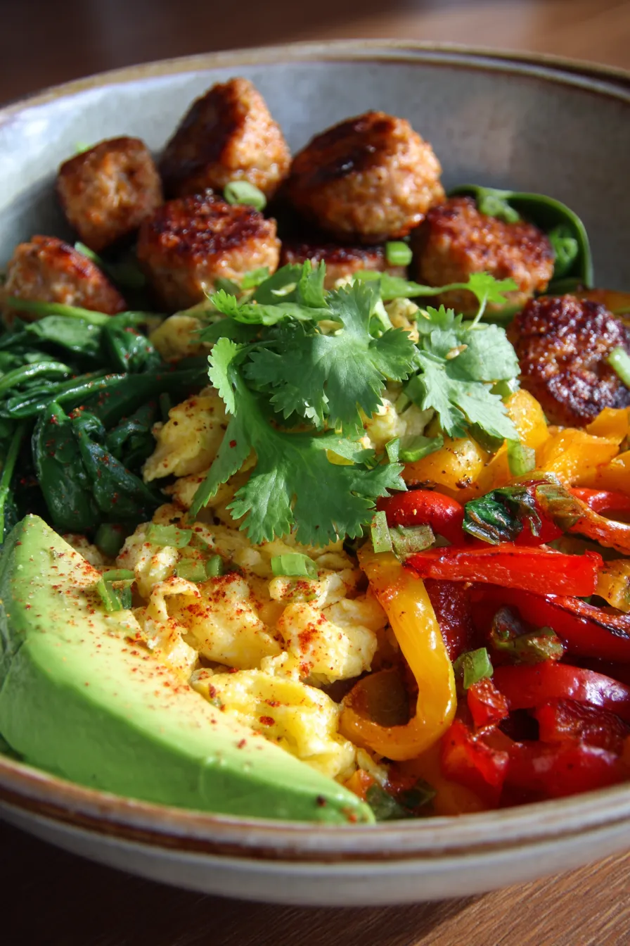 Healthy Breakfast Bowl ingredients fresh