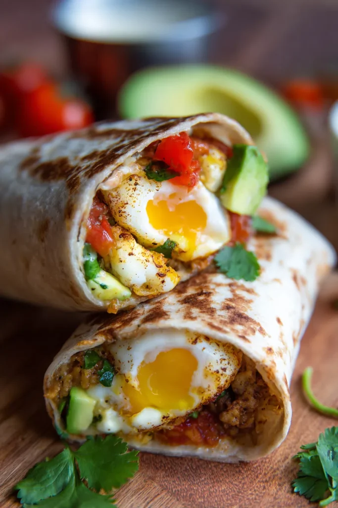 High Protein Breakfast Burritos Recipe