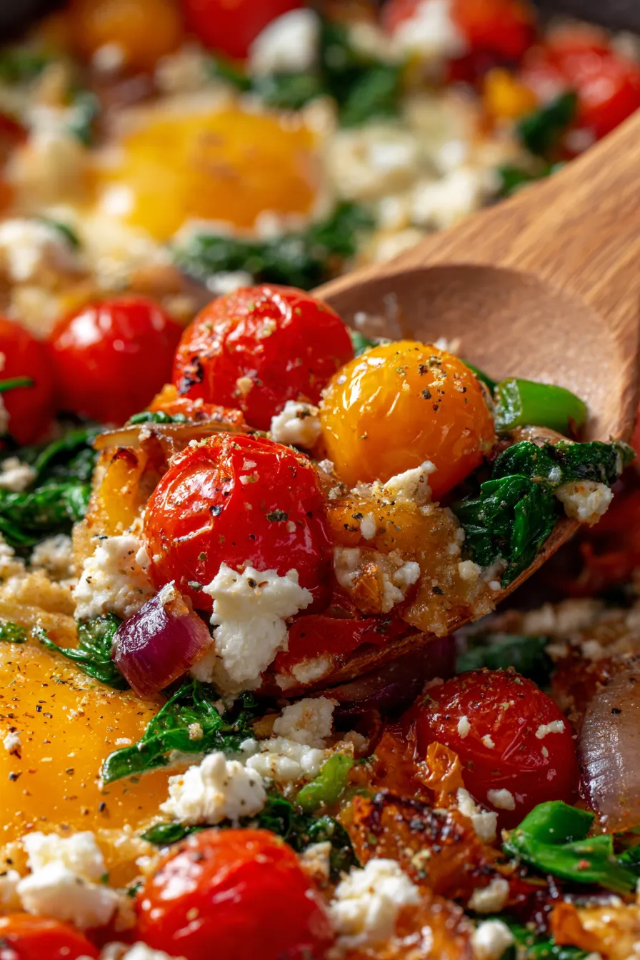 High Protein Breakfast - close up - fresh vegetables